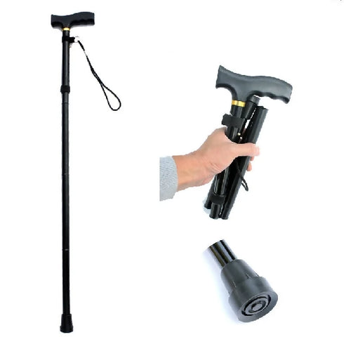 Adjustable Height Aluminum Alloy Walking Stick